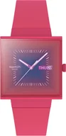 Zegarki męskie - Zegarek Swatch SO34R700 SQUARELY BERRY - miniaturka - grafika 1