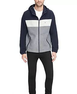 Tommy Hilfiger Męska kurtka polarowa z kapturem Performance. - Kurtki męskie - miniaturka - grafika 1