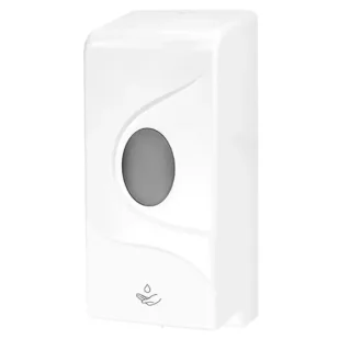 Automatyczny dozownik płynu, żelu dezynfekcyjnego lub mydła w płynie Sanitario 1000 ml, białe tworzywo ABS - Dozowniki papieru i mydła dla firm - miniaturka - grafika 1