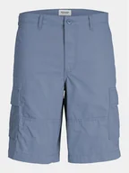 Spodenki męskie - Jack&Jones Szorty materiałowe Jpstcole 12253222 Niebieski Loose Fit - miniaturka - grafika 1