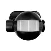 Czujniki ruchu i zmierzchu - Czujnik ruchu PIR MD-13B7 zewnętrzny 180 ~230 V czarny EL HOME - miniaturka - grafika 1