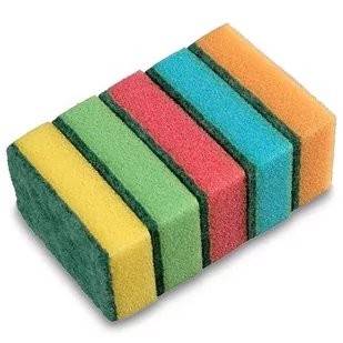 GD Gąbka zmywak kuchenny duży a'5 5szt - Ściereczki, gąbki, czyściki - miniaturka - grafika 1