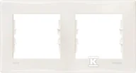 Klawisze i ramki - Schneider Electric Ramka 2-krotna - SEDNA DN5810323, kolor kremowy SDN5810323 - miniaturka - grafika 1