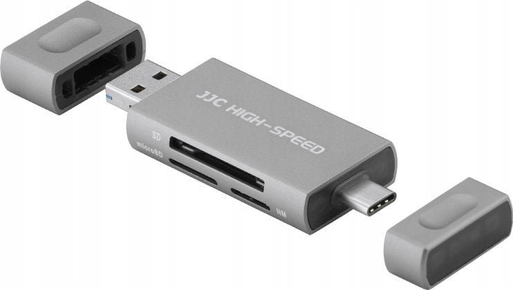 Czytnik JJC Czytnik kart pamięci JJC USB / USB-C SD, NM i microSD SDXC, SDHC null