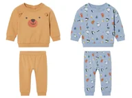 Komplety dla niemowląt - lupilu® Dres niemowlęcy z bawełną organiczną, 2-częściowy - miniaturka - grafika 1