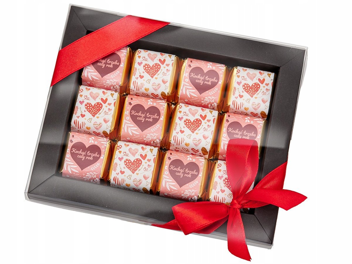 Prezent na Walentynki dla Niej Niego Bombonierka 204 g