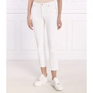 Spodnie damskie - Michael Kors Jeansy SIDE SLIT JEANS | Slim Fit | mid waist - miniaturka - grafika 1