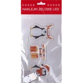 Zabawki kreatywne - Żelowe naklejki dekoracyjne LED BN Wesołych - miniaturka - grafika 1