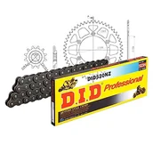 Części motocyklowe - Zestaw łańcuchów DID Alu 520NZ / 114 zamek zatrzaskowy czarny do Suzuki RM 250 ccm rok prod. 1997-1998 - miniaturka - grafika 1