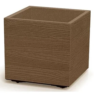 Donica PROSPERPLAST Madera Square ECO Wood DMA400W Naturo - Donice - miniaturka - grafika 1