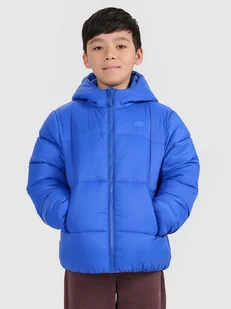 4F Kurtka puchowa z wypełnieniem syntetycznym chłopięca - niebieska 122 (6-7 lat) - Kurtki i kamizelki sportowe męskie - miniaturka - grafika 1