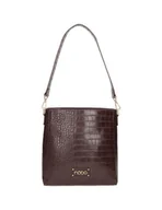 Portfele - Biały portfel z klapką Nobo ze złotym haftem - miniaturka - grafika 1