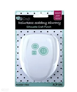 Dziurkacz ozdobny ażurowy 3,7 cm - guziki - Dziurkacze - miniaturka - grafika 1