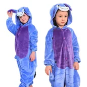 Stroje karnawałowe - Piżama Onesie Kigurumi Kostium Przebranie Osiołek Kłapouchy 135-145cm - miniaturka - grafika 1