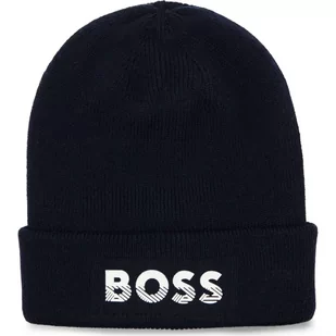 BOSS Kidswear Czapka | z dodatkiem wełny - Czapki dla dzieci - miniaturka - grafika 1