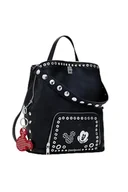 Torebki damskie - Desigual BACK_MICKEY ROCK SUMY, U, 2000 BLACK, Czarny (Black), 0, zwykły - miniaturka - grafika 1