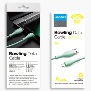 Joyroom kabel USB - Lightning 2,4 A 1 m czarny (S-1030M8) - Kable USB - miniaturka - grafika 5