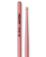 Akcesoria do perkusji - Vic Firth Kid pałkami perkusyjnymi z drewna głowa z American Hickory, ośmiokierunkowy dla młodych graczy, lakierowany na różowo VFKIDSPINK - miniaturka - grafika 1