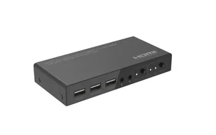 Microconnect MC-HDMIKVM0201-4K przełącznik KVM Czarny - Przełączniki KVM - miniaturka - grafika 1