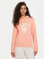 Bluzy damskie - Gant Bluza Logo 4200847 Pomarańczowy Relaxed Fit - miniaturka - grafika 1