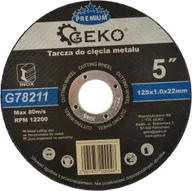 Tarcze do pił - Geko tarcza do cięcia metalu Premium 125x1.0 Inox G78211 - miniaturka - grafika 1