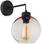 Lampy ścienne - TK Lighting Nowoczesny kinkiet szklany kula CUBUS AMBER śr. 18cm burszynowy TK4135 - miniaturka - grafika 1