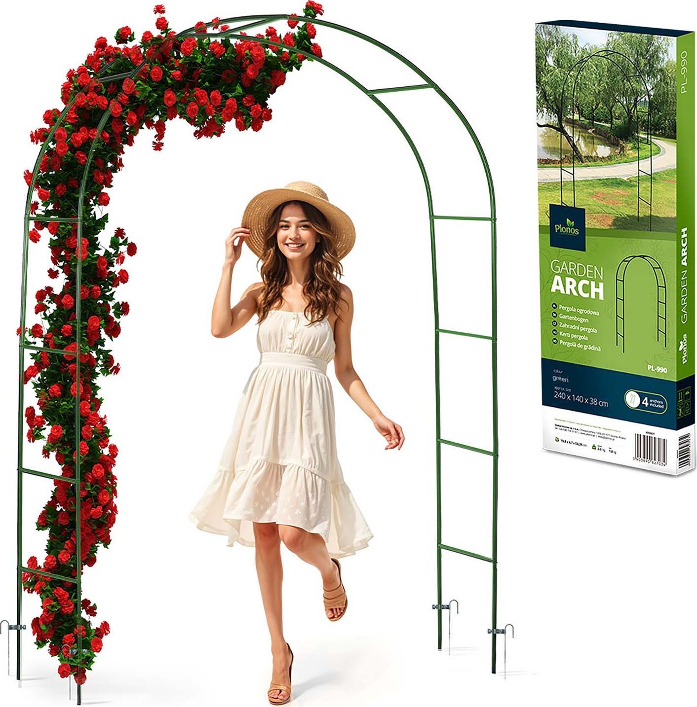 Plonos Pergola ogrodowa łuk 240 cm PL-990