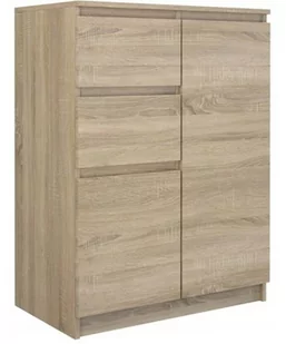 KOMODA SZAFKA 2D2S 70CM SONOMA DRZWI SZUFLADY - Komody - miniaturka - grafika 1