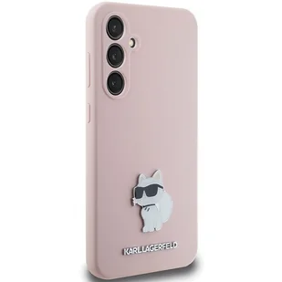 Etui Karl Lagerfeld KLHCS23FESMHCNPP Samsung Galaxy S23 FE Silicone Choupette Metal Pin różowy/pink - Etui i futerały do telefonów - miniaturka - grafika 5