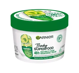 Garnier Body Superfood Avocado odżywczy krem z olejkiem z awokado i kwasem omega 6 380ml - Balsamy i kremy do ciała - miniaturka - grafika 1