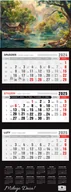 Kalendarze - Kalendarz 2025 trójdzielny premium pejzaż kt2âv.80 - miniaturka - grafika 1