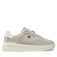 Sneakersy damskie - Sneakersy Tommy Hilfiger Essent Basket FW0FW08615 Szary - miniaturka - grafika 1