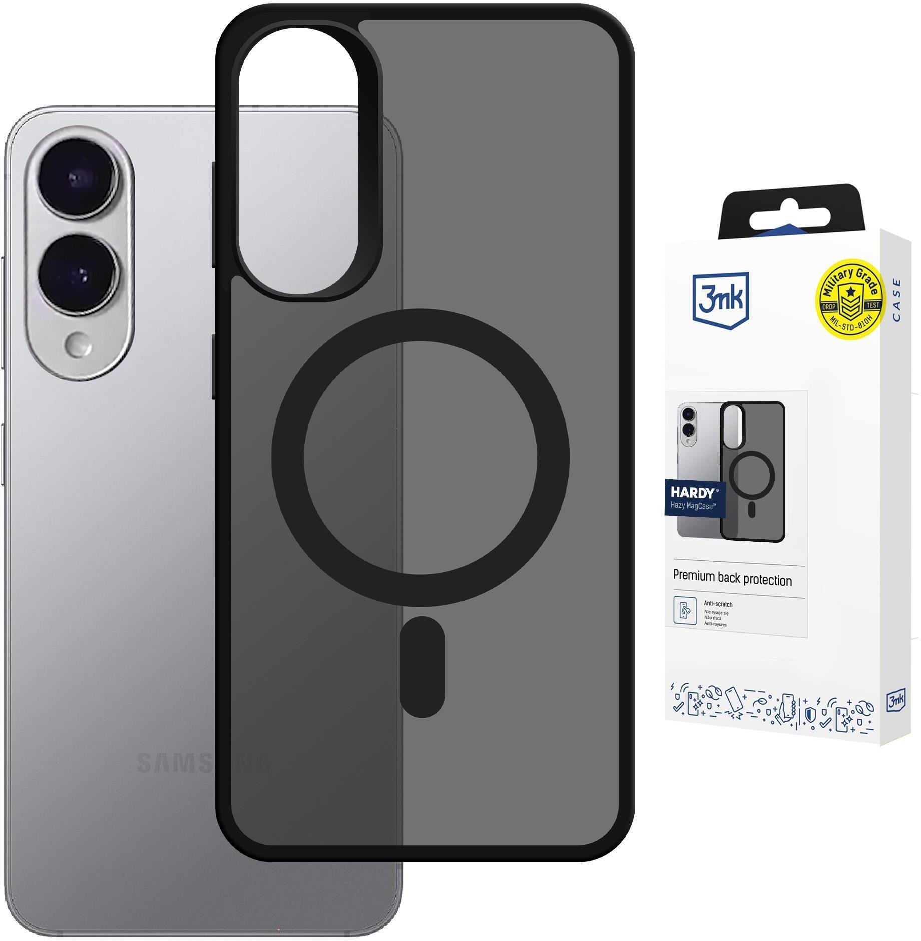 3MK Samsung Galaxy S25 Edge - 3mk Hardy Hazy MagCase Black