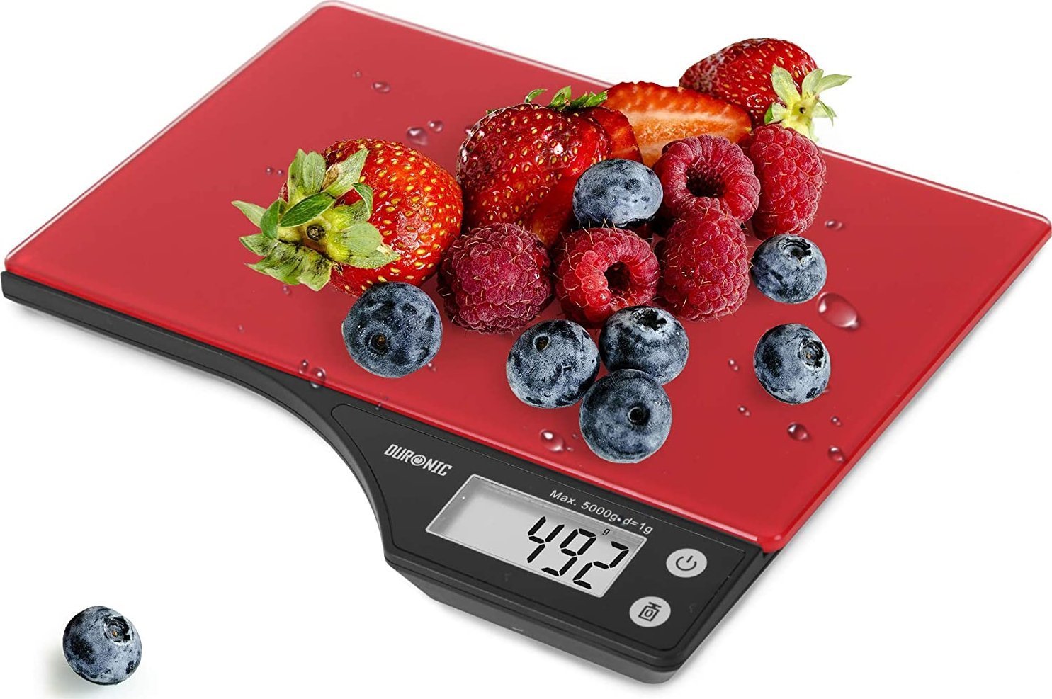 Duronic KS350 szklana 5 kg Czerwona