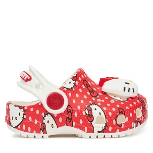 Klapki Crocs Hello Kitty Red Classic Clog T 210577 Kolorowy - Buty dla dziewczynek - miniaturka - grafika 1