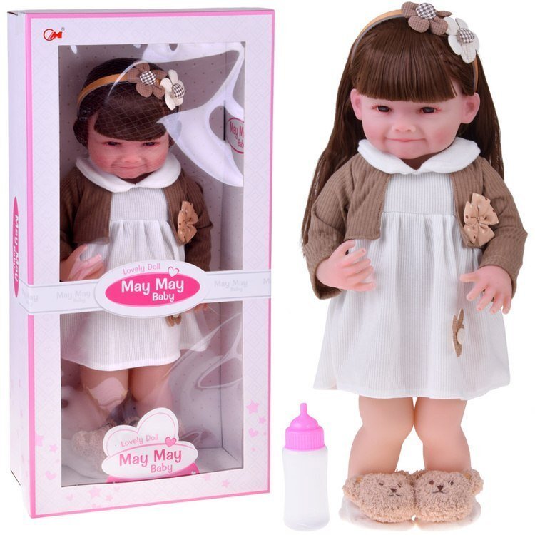Jokomisiada Duża Lalka dziewczynka 55 cm - charming appearance and playful smile ZA5830