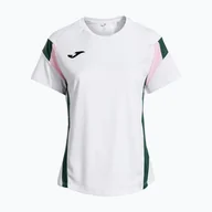 Sport OUTLET - Koszulka teniskowa damska Joma Montreal white/green WYSYŁKA W 24H 30 DNI NA ZWROT - miniaturka - grafika 1