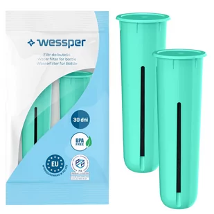 Zamienny Wkład Do Butelki Dafi, Wessper, 2Szt, Zielony - Wkłady filtrujące - miniaturka - grafika 1