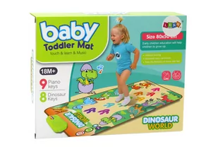 Mata Taneczna Edukacyjna Interaktywna Dinozaury Światła Dźwięki - Zabawki interaktywne dla dzieci - miniaturka - grafika 3