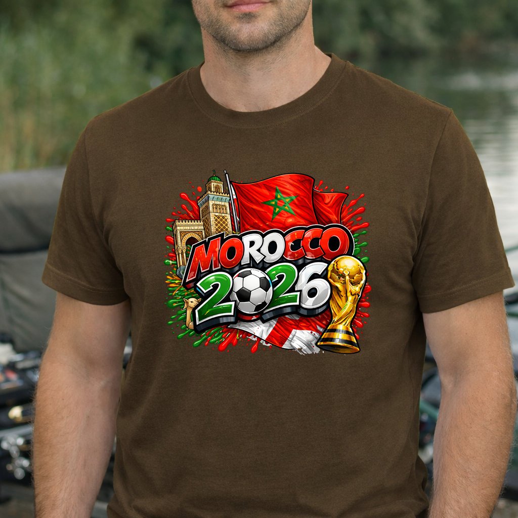 Koszulka WORLD CUP 2026 kolor brązowy rozmiar L