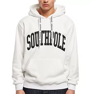 Southpole Męska bluza z kapturem College Hoody Sweatshirt, biała, L, biały, L - Bluzy męskie - miniaturka - grafika 1