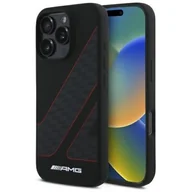 Etui i futerały do telefonów - AMG AMHMP16L2SCFR iPhone 16 Pro 6.3"      czarny/black hardcase Checkered Flag Pattern MagSafe - miniaturka - grafika 1