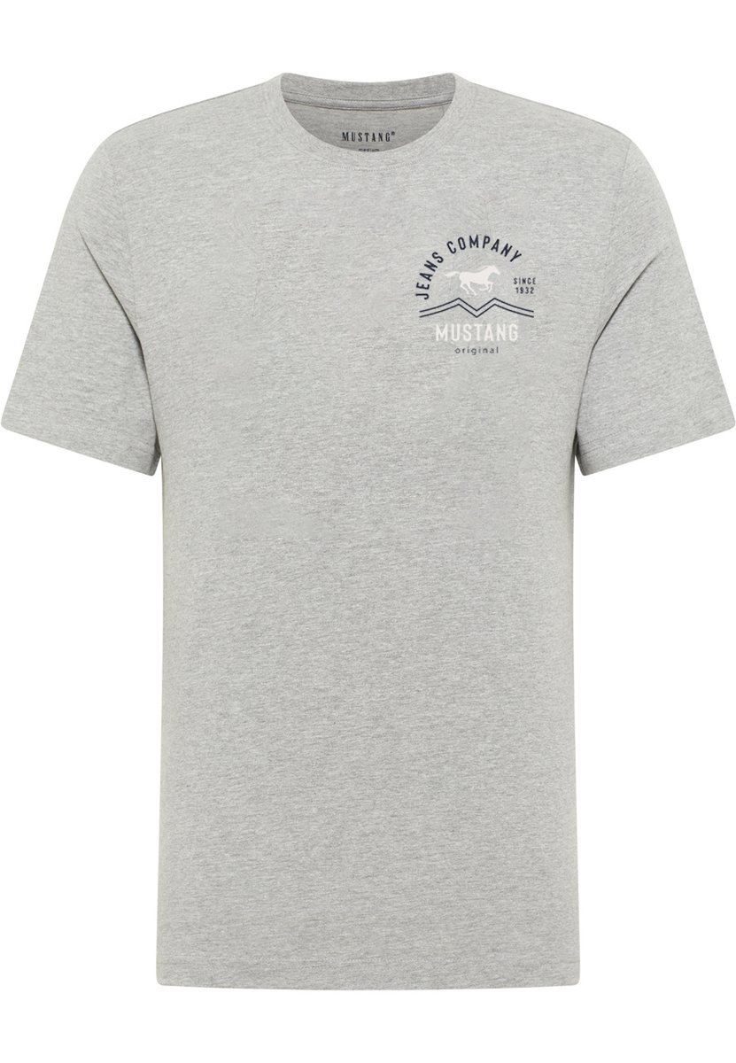 Męski T-Shirt Mustang Style Alex Mid Grey Mélange 1018307 4140