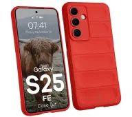 Etui i futerały do telefonów - Bizon Tur do Galaxy S25 FE Red Czerwony - miniaturka - grafika 1