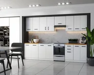 Meble kuchenne - Meble Kuchenne Białe Jowita 3.2m Z Blatem Kuchnia Modułowa Nowoczesna - miniaturka - grafika 1