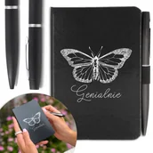 Notesy i bloczki - NOTES A6 DŁUGOPIS Prezent do Pracy MOTYL Wzory - miniaturka - grafika 1
