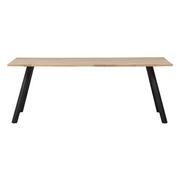Stoły - Stół z blatem z drewna dębowego WOOOD Tablo Square, 200x90 cm - miniaturka - grafika 1