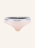 Majtki damskie - Calvin Klein Figi Modern Cotton beige - miniaturka - grafika 1