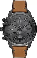 Etui na dokumenty i karty - Diesel Griffed zegarek męski chronograf Rozmiar etui 46 mm, zegarek ze stali nierdzewnej, Brązowy (Brązowy), DZ4569 - miniaturka - grafika 1