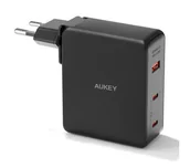 Ładowarki do telefonów - Aukey PA-B7O GaN 2x USB-C USB-A QC PD 140W - miniaturka - grafika 1